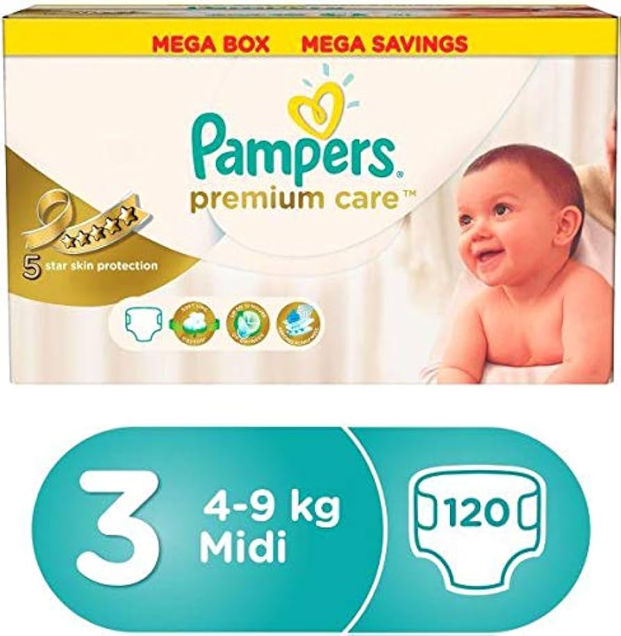 pampers premium care 3 mega box