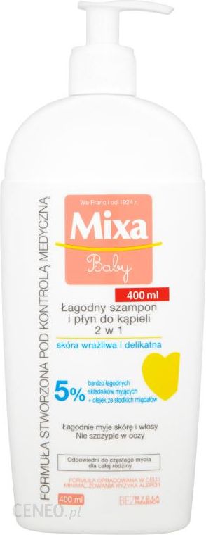 mixa baby szampon i płyn do kąpieli 2w1 skład