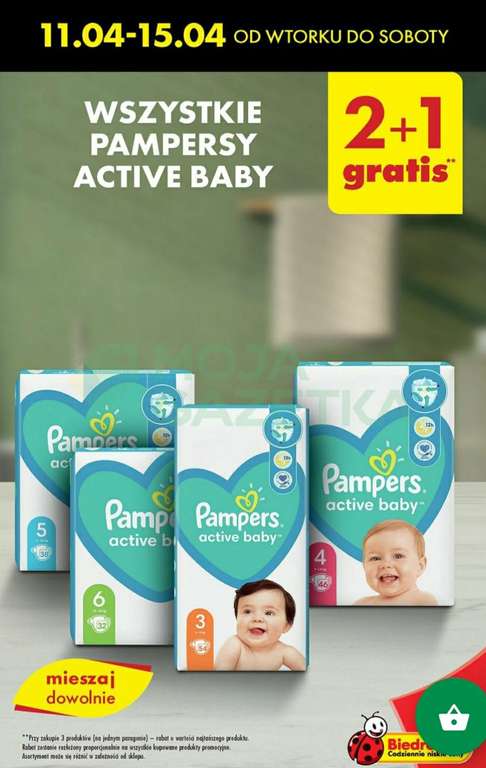 pampers active baby 6 biedronka