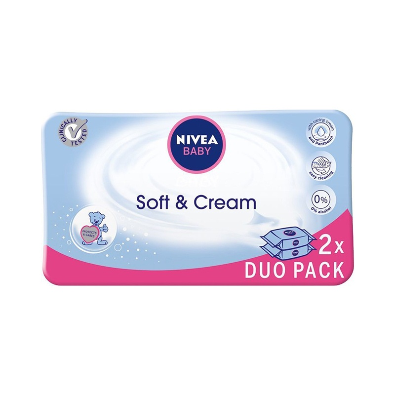 nivea baby chusteczki nawilżane soft & creme