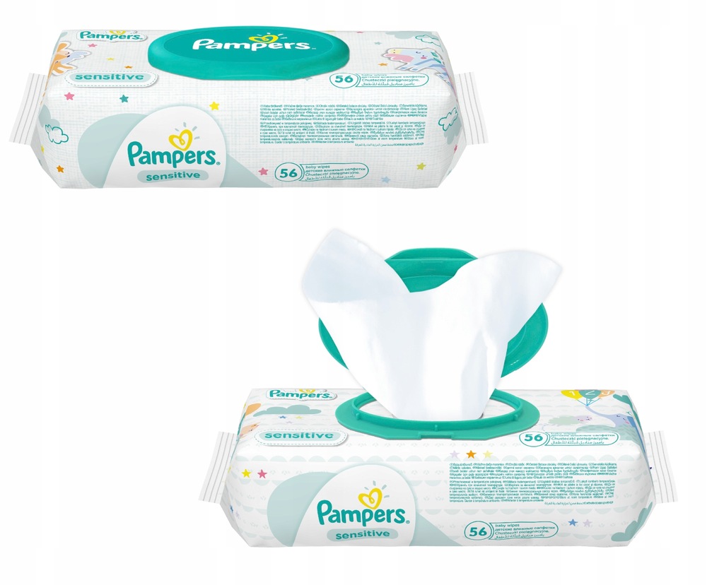 chusteczki sensitive 12 x 56 sztuk pampers