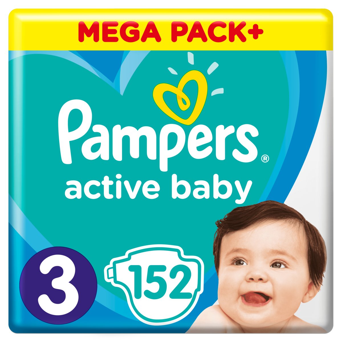 pampers pieluchy active baby 3 midi 5-9kg 108 szt