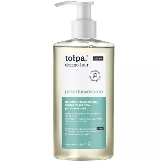 tołpa dermo hair szampon głęboko oczyszczający przeciw przetłuszczaniu 250ml