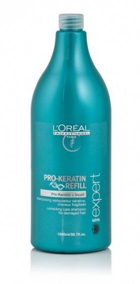 loreal pro-keratin refill regenerujący szampon do włosów z keratyną