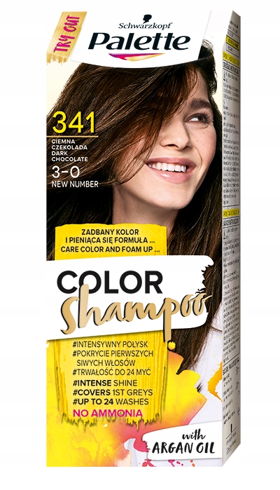 szampon koloryzujący do włosów palette