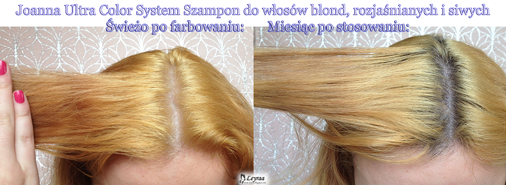 szampon likwidujący żółte odcień włosy joanna