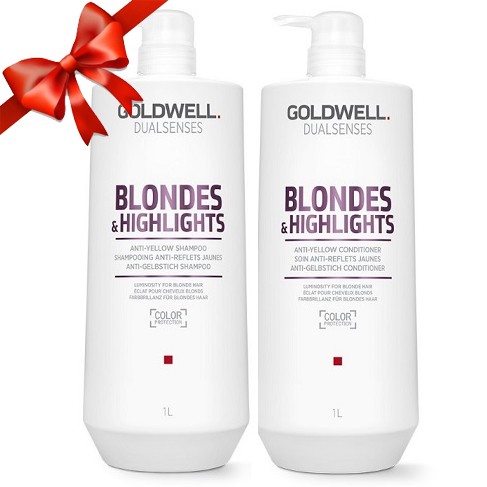 goldwell blondes szampon blonde rozjasniane 1000 zestaw
