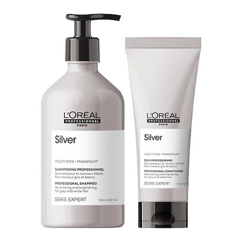 loreal silver szampon pielęgnacja włosów siwych i rozjaśnionych 500 ml