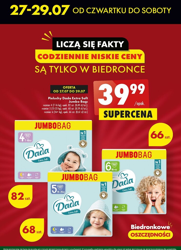 gazetka biedronki pieluchy 14.99