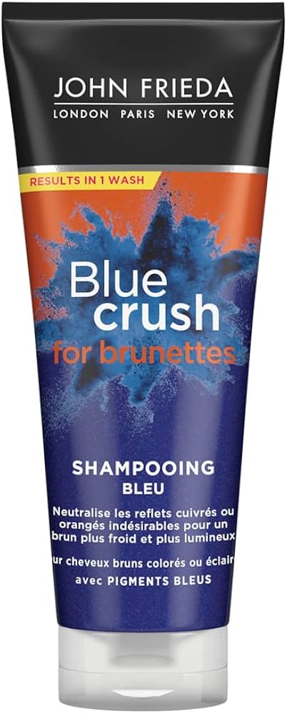 szampon niebieski dla brunetek