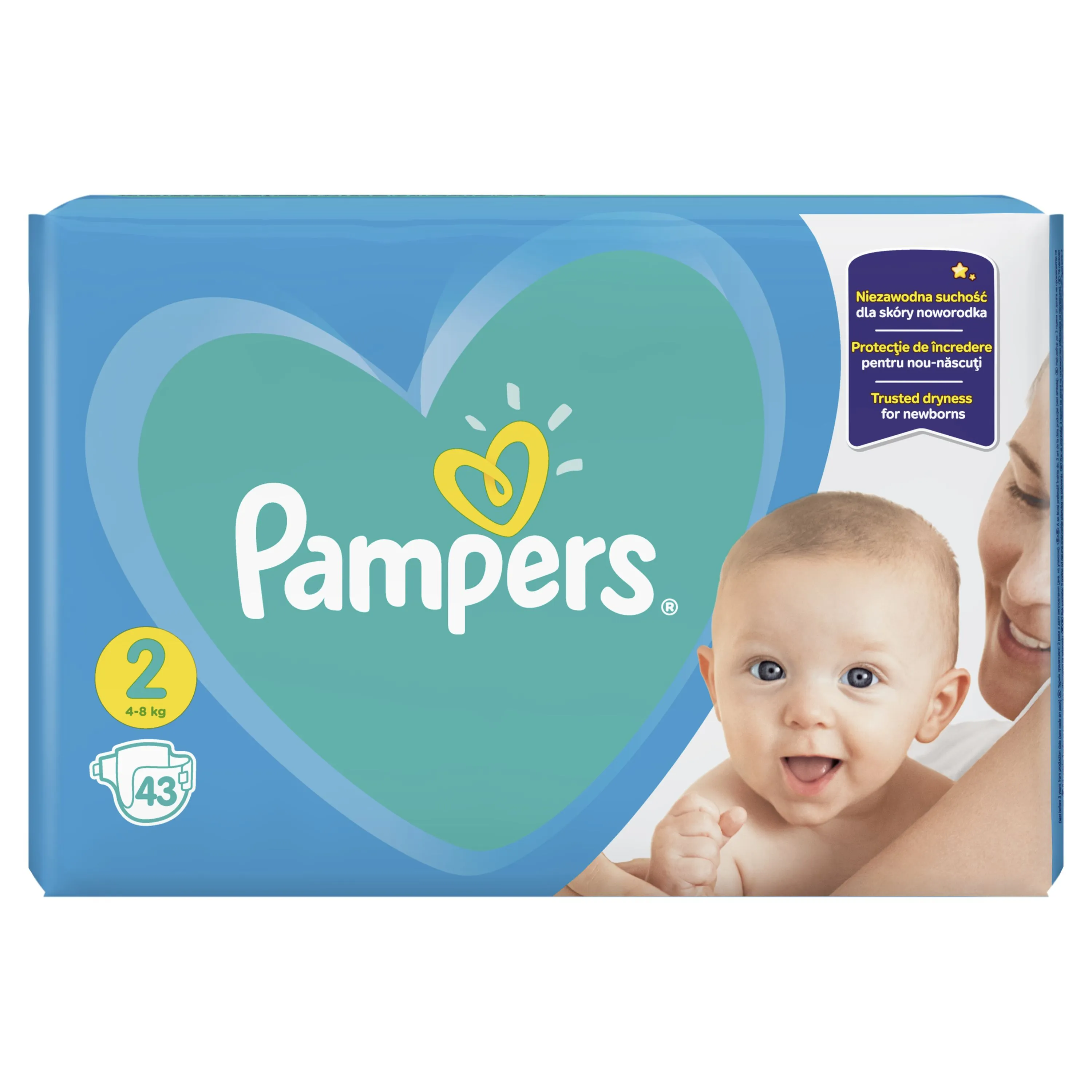 pampers new baby dry 2 43 szt