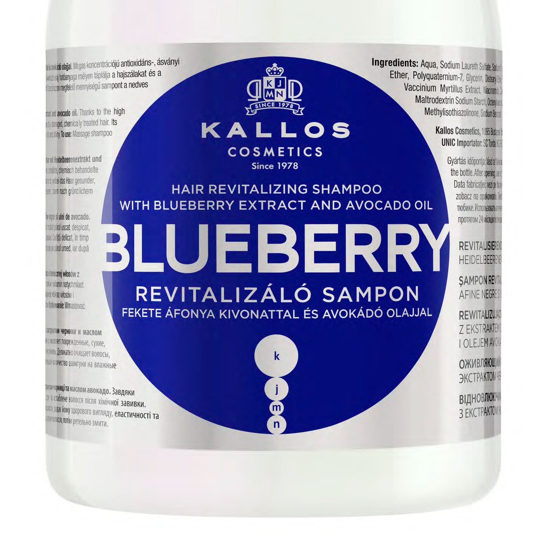 kallos szampon do włosów blueberry