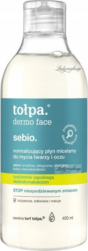 normalizujący płyn micelarny do mycia twarzy 400ml