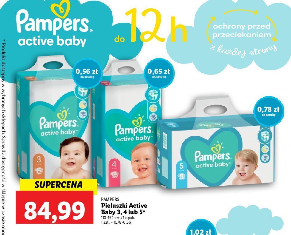 pampers active baby 4 promocja