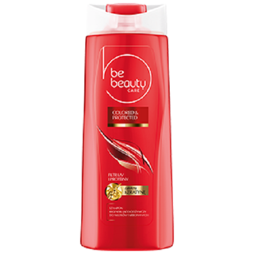 szampon do włosów czerwonej butelce