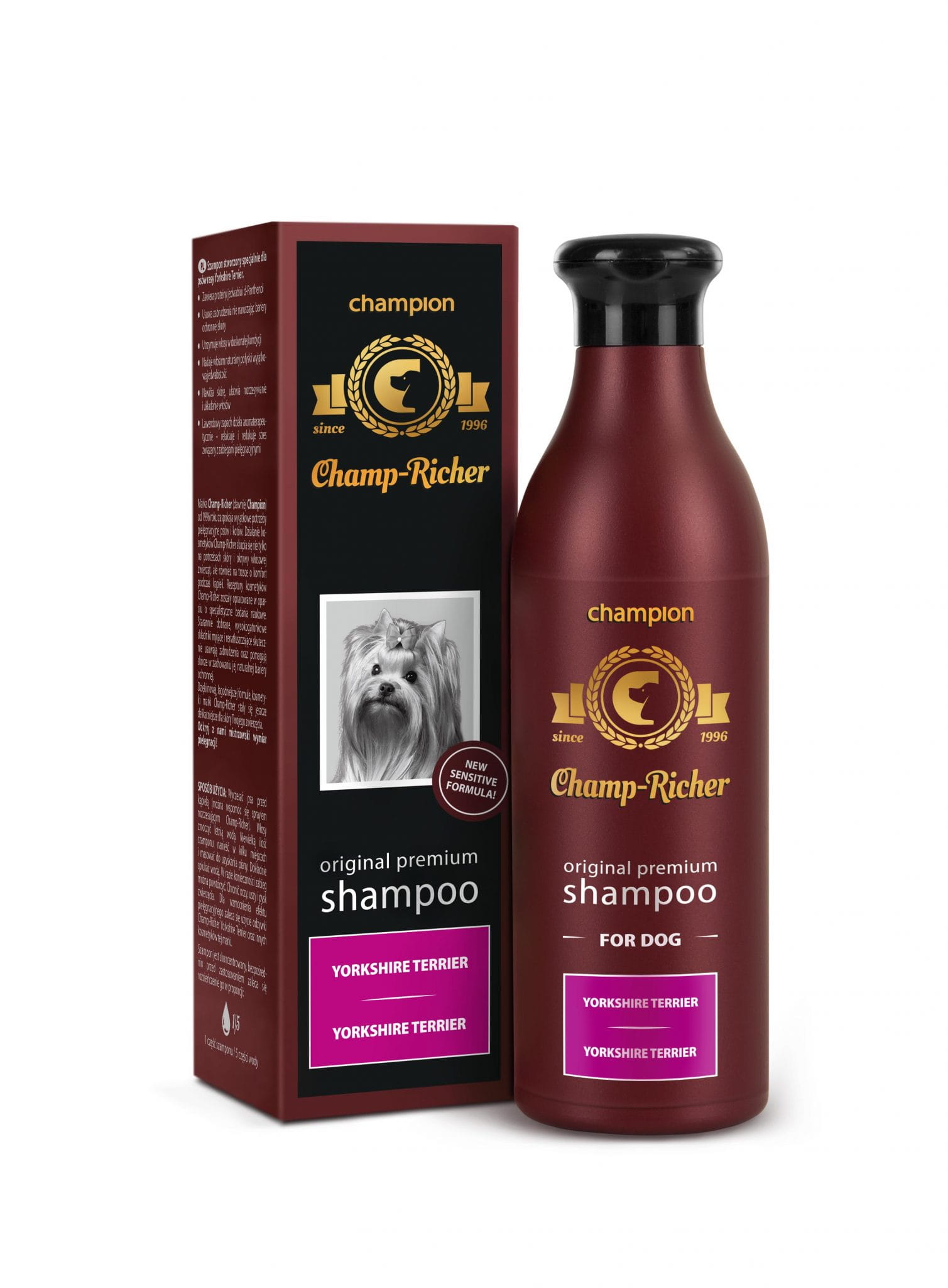 champion szampon dla psów rasy yorkshire terier 250 ml