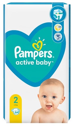 pampers active baby 2 68 szt