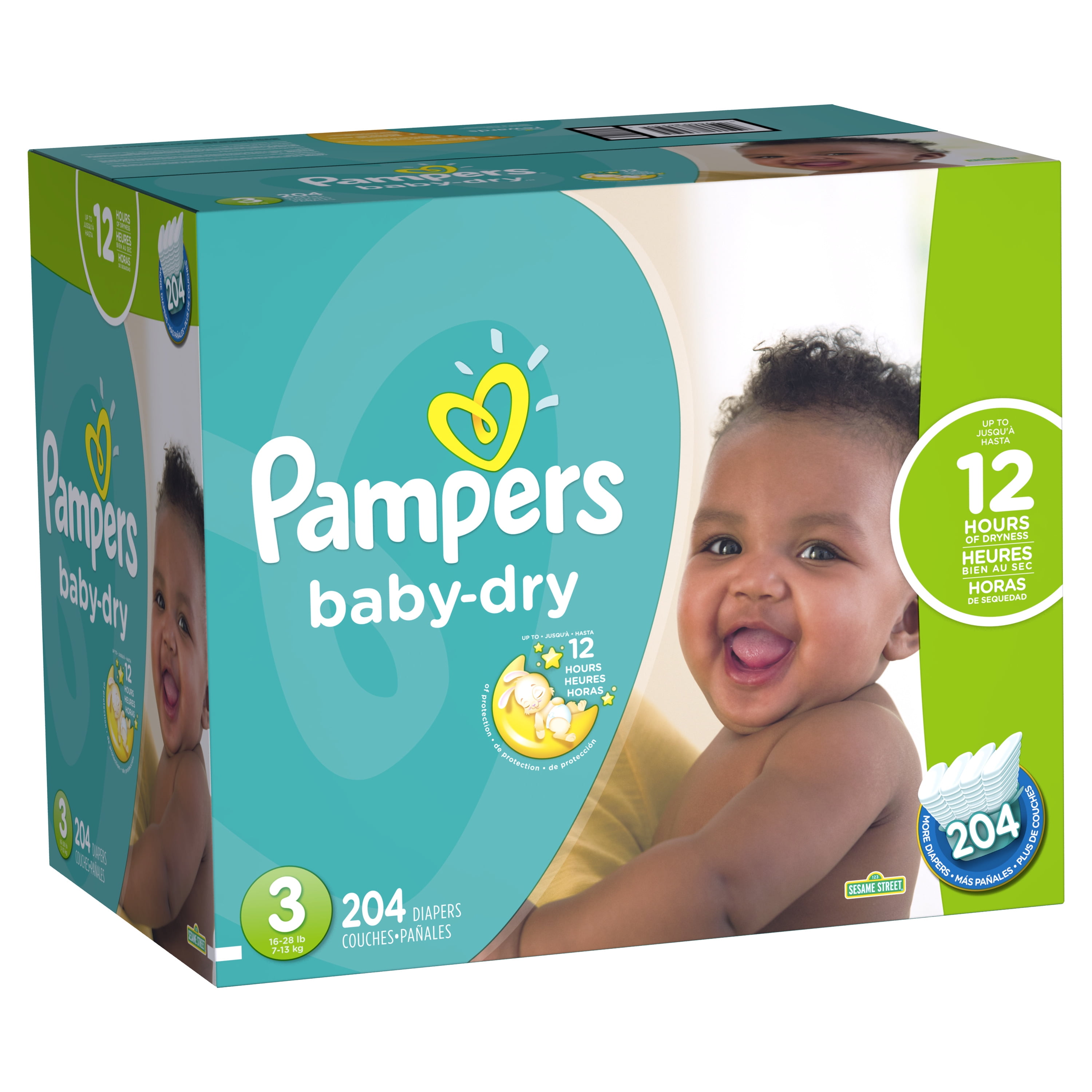 pampers size 3 204 pack