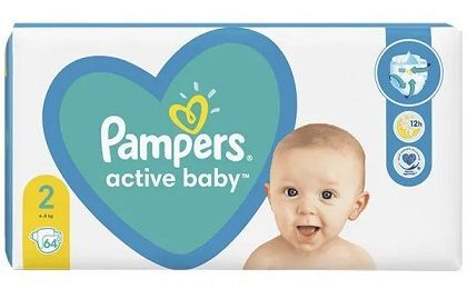 pampers active baby 2 43 sztuki