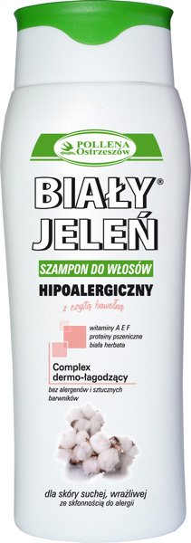 hipoalergiczny szampon biały jeleń z czystą bawełną