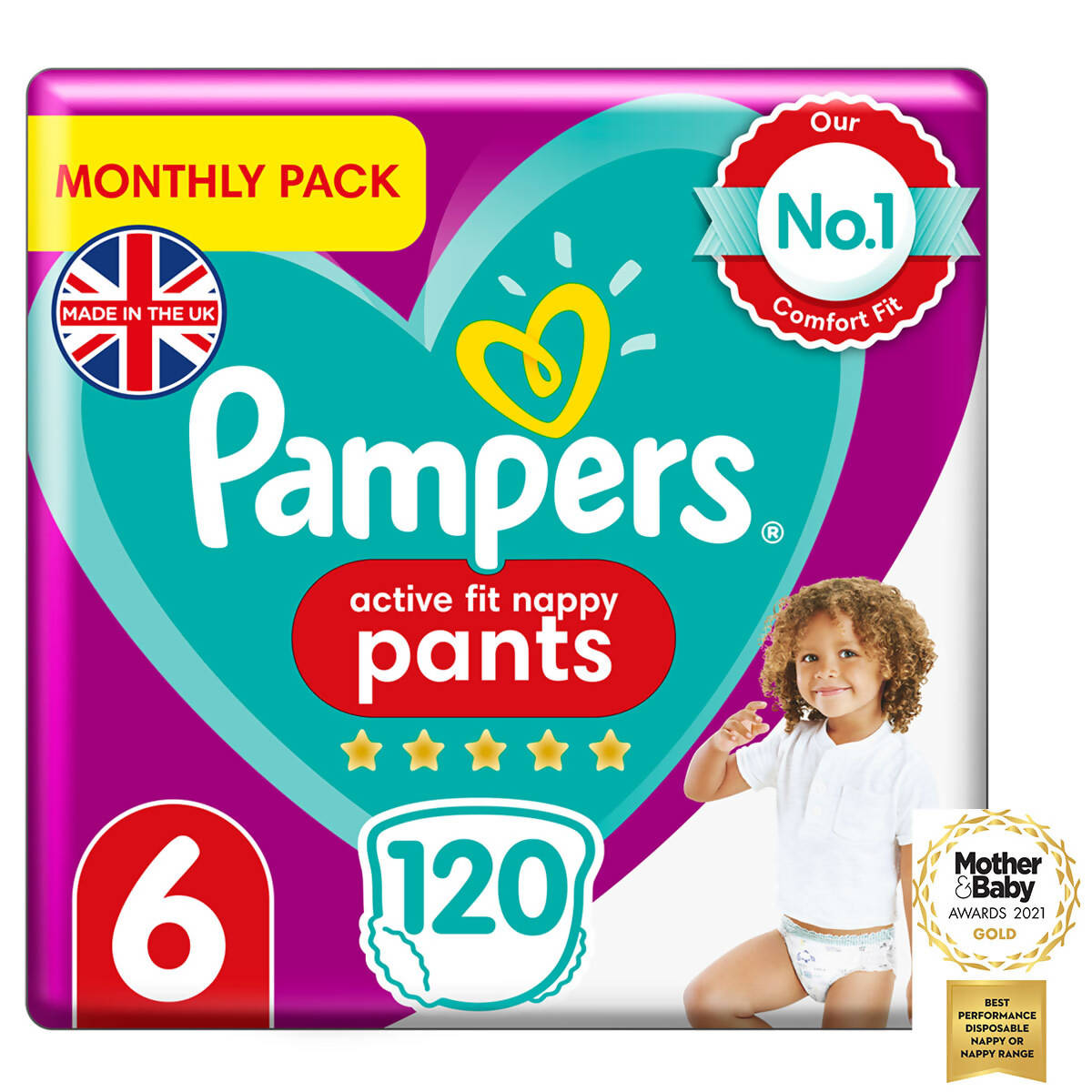 pampers 6 active fit a activr baby