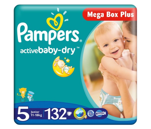 pieluchy pampers active baby dry 5 mega box