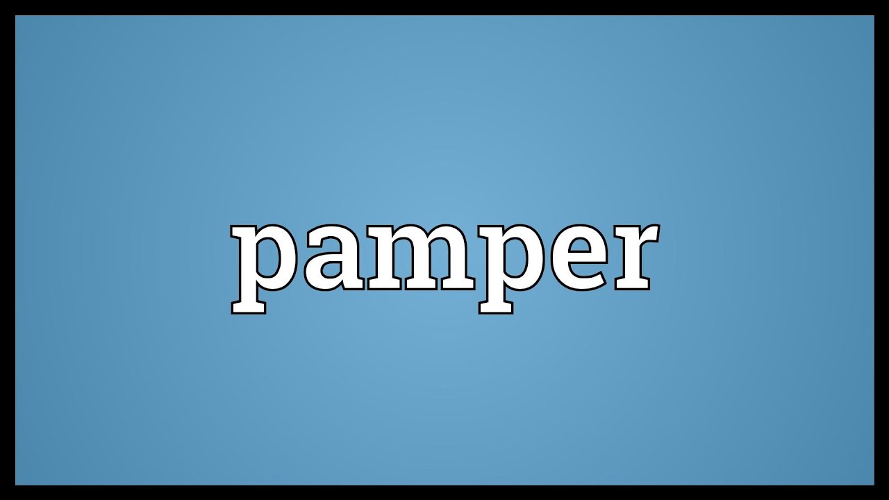 pamper dictionary