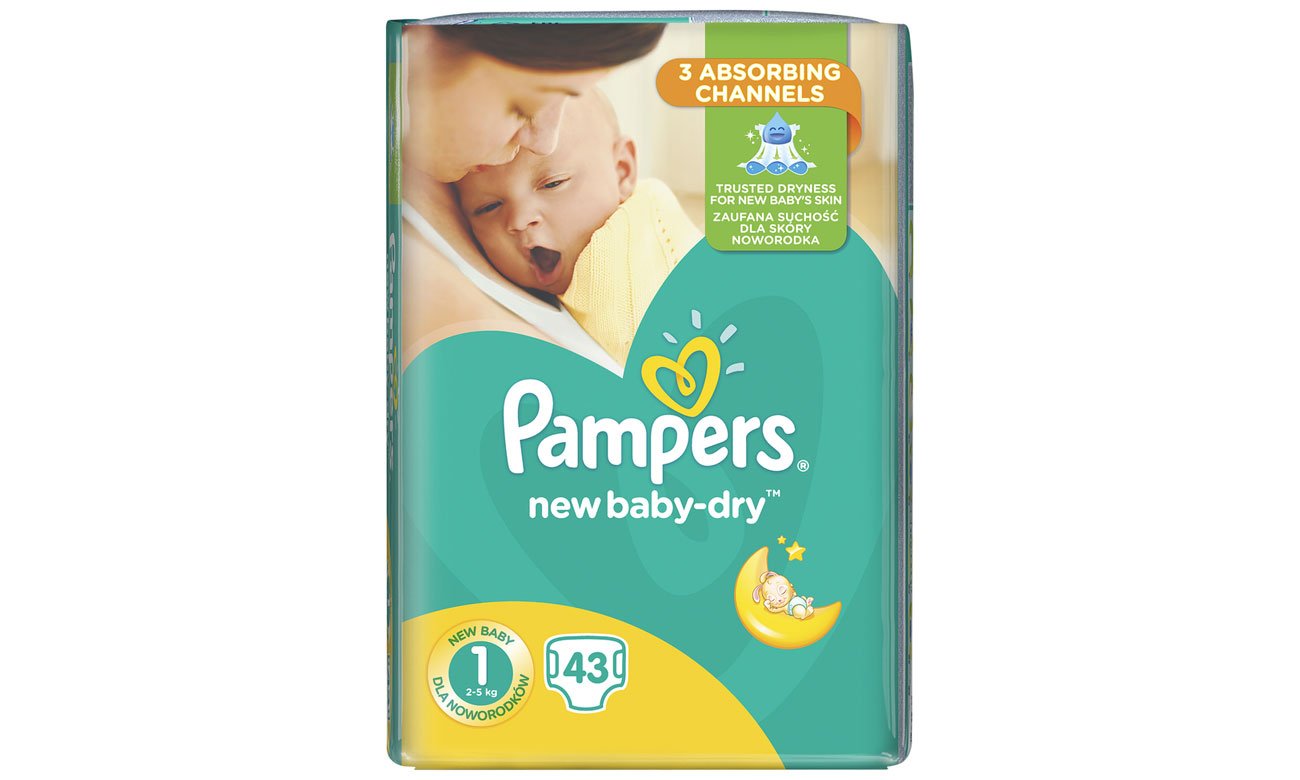 pampers newborn 1 2-5 kg 43 szt