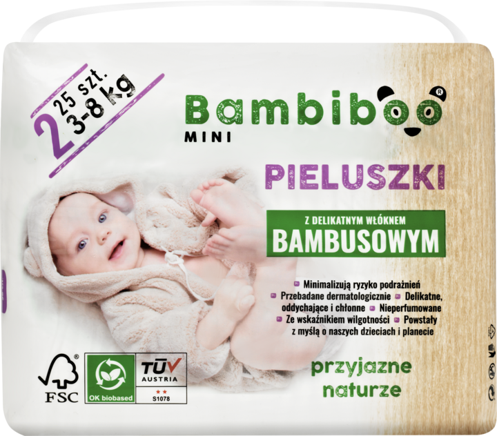 bambiboo pieluchy newborn