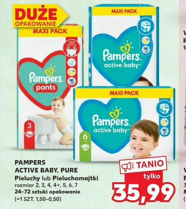 pampersy pampers kaufland