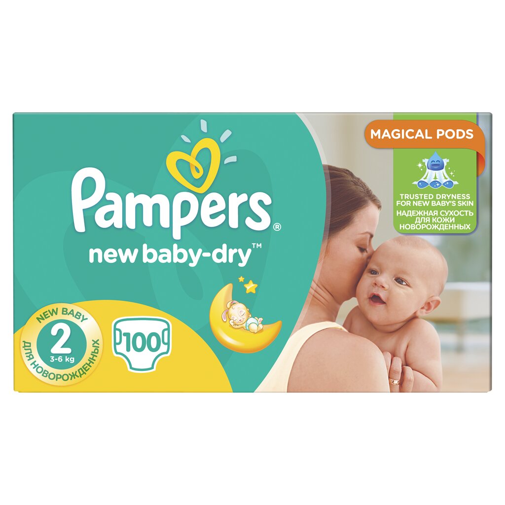 pampers new baby dry 2 100