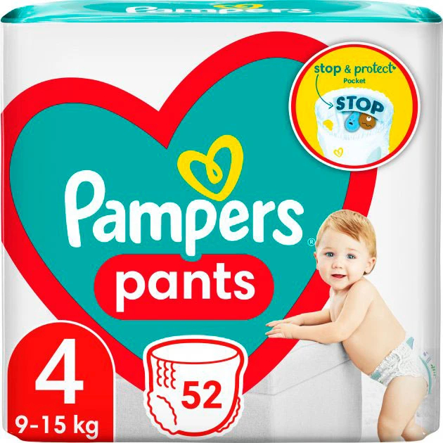 tescopampers pants pieluchomajtki 4 52 szt