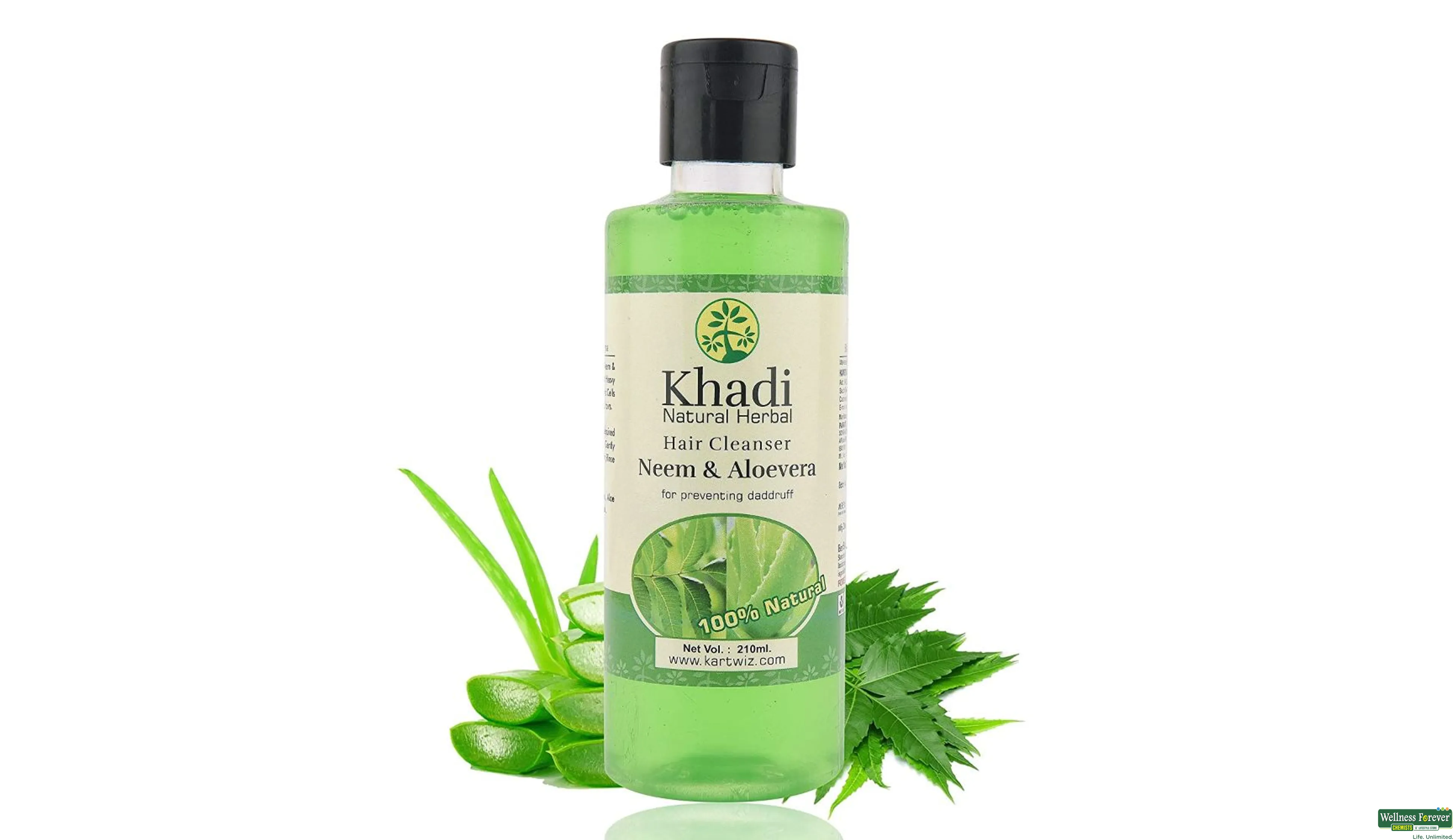 nawilżający szampon neem aloe vera 210g marki khadi