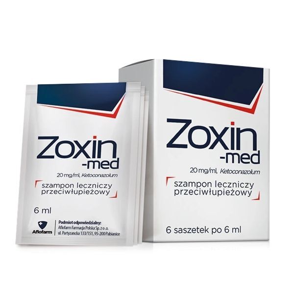 zoxin med 20 mg ml szampon leczniczy przeciwłupieżowy