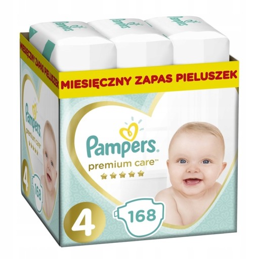 pampers premium care 4 maxi 168 szt