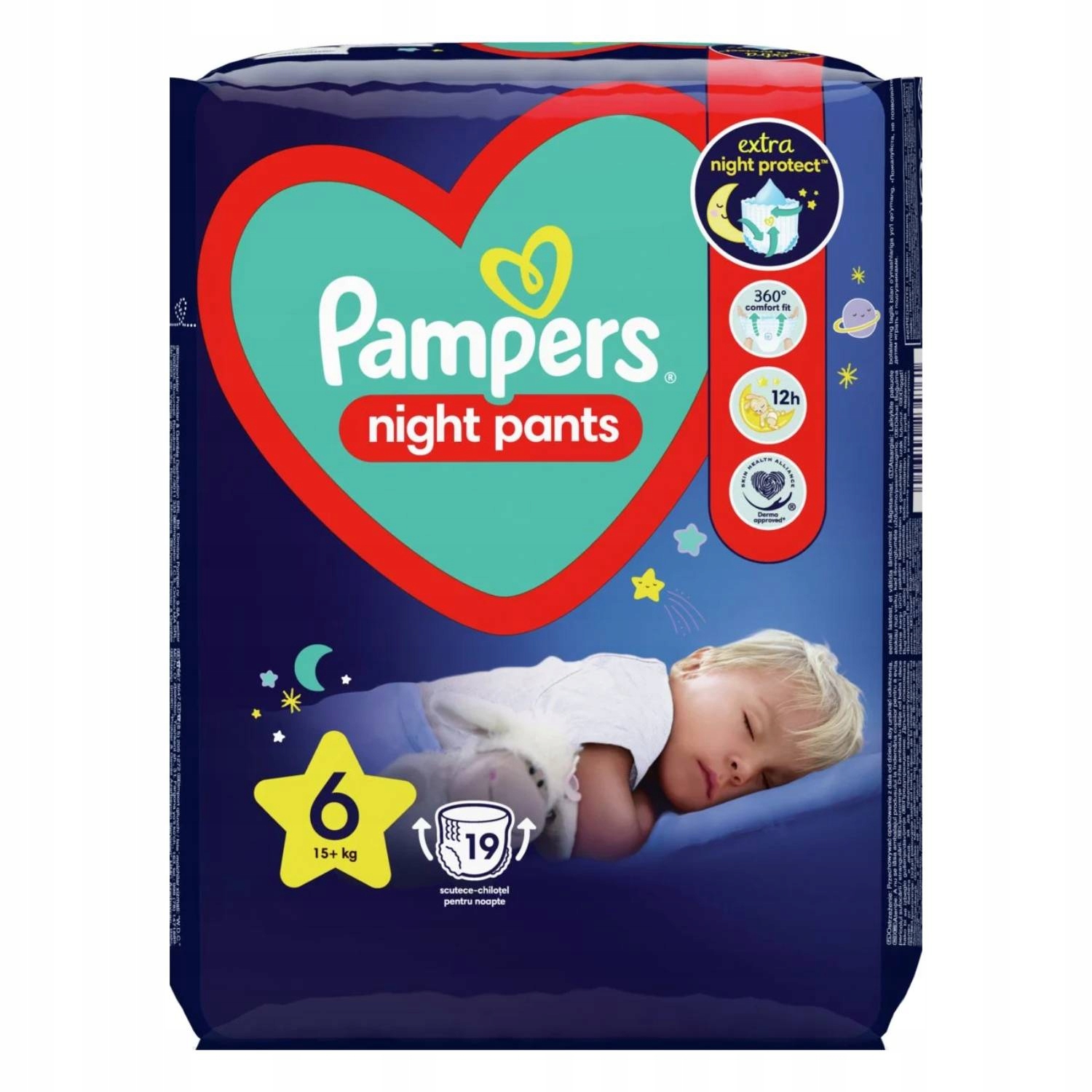 suchy pampers po nocy