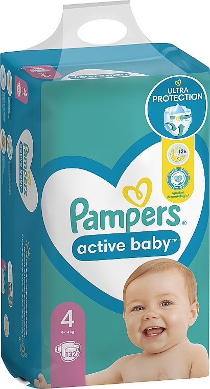 pampers active baby 4+ 9-16