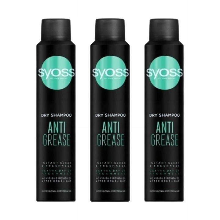 syoss anti-grease suchy szampon do włosów 200 ml