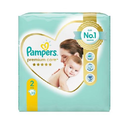 pampers premium 2 mini białe i zielone