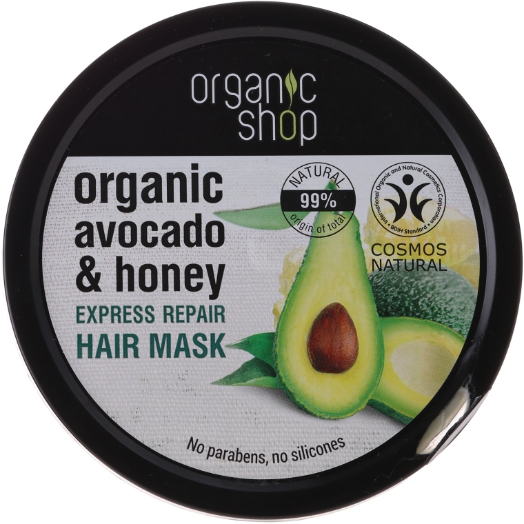 organic shop regenerująca odżywka do włosów avocado i miód