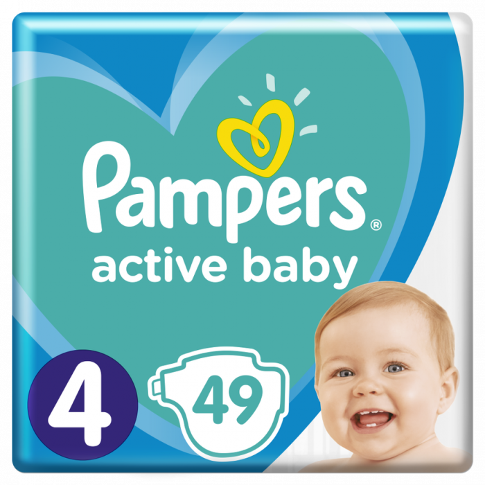 pampers active dry 4 74szt