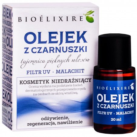 olejek z czarnuszki do włosów elixire