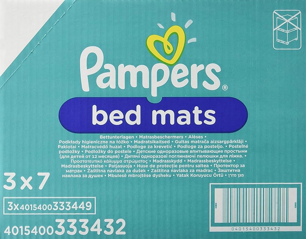 pampers bed mats