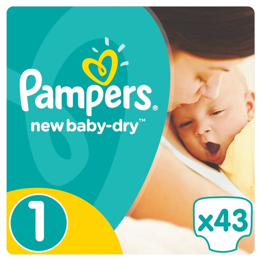 pampers pieluszki new baby 1 newborn 43 sztuki