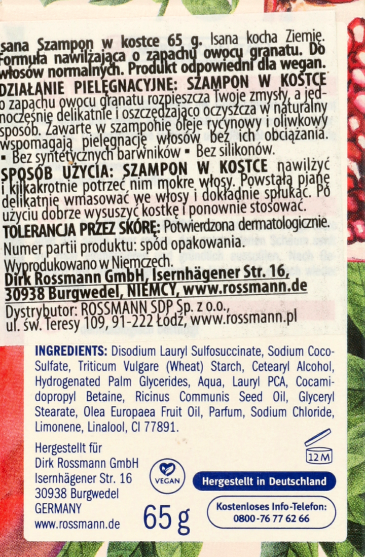 szampon w kostce isana rossmann