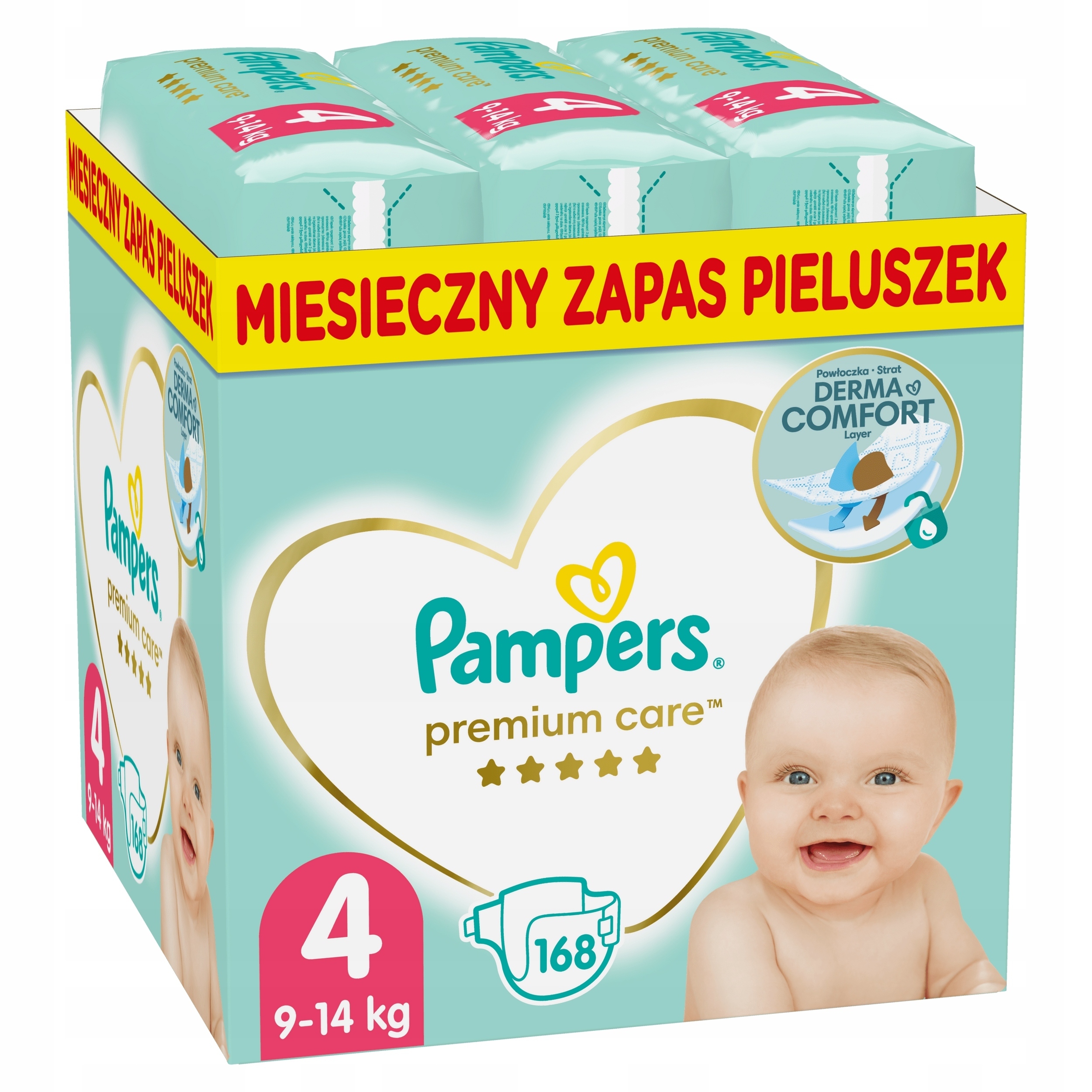 pampers pieluchy premium care 4 maxi 168