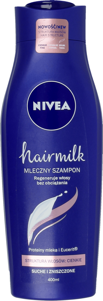 nivea szampon hairmilk do grybych