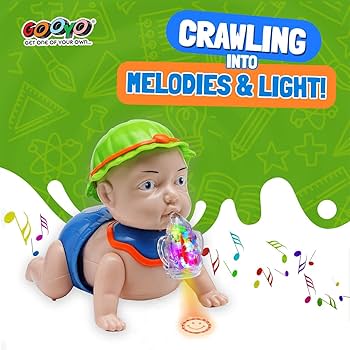mechanical toy crawling pampers quick