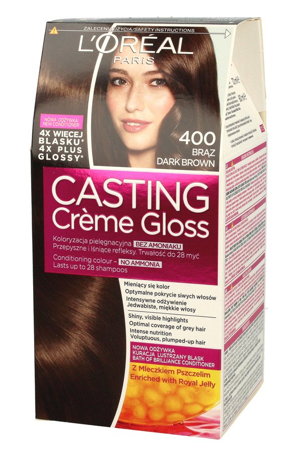 szampon koloryzujący loreal casting creme gloss brązy