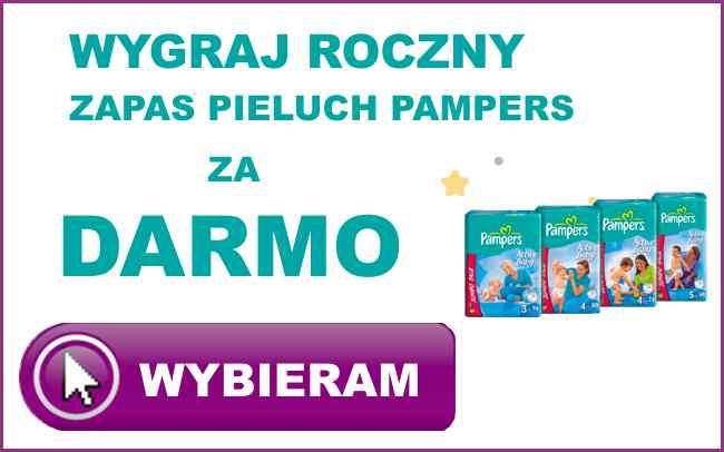 wygraj roczny zapas pieluszek pampers